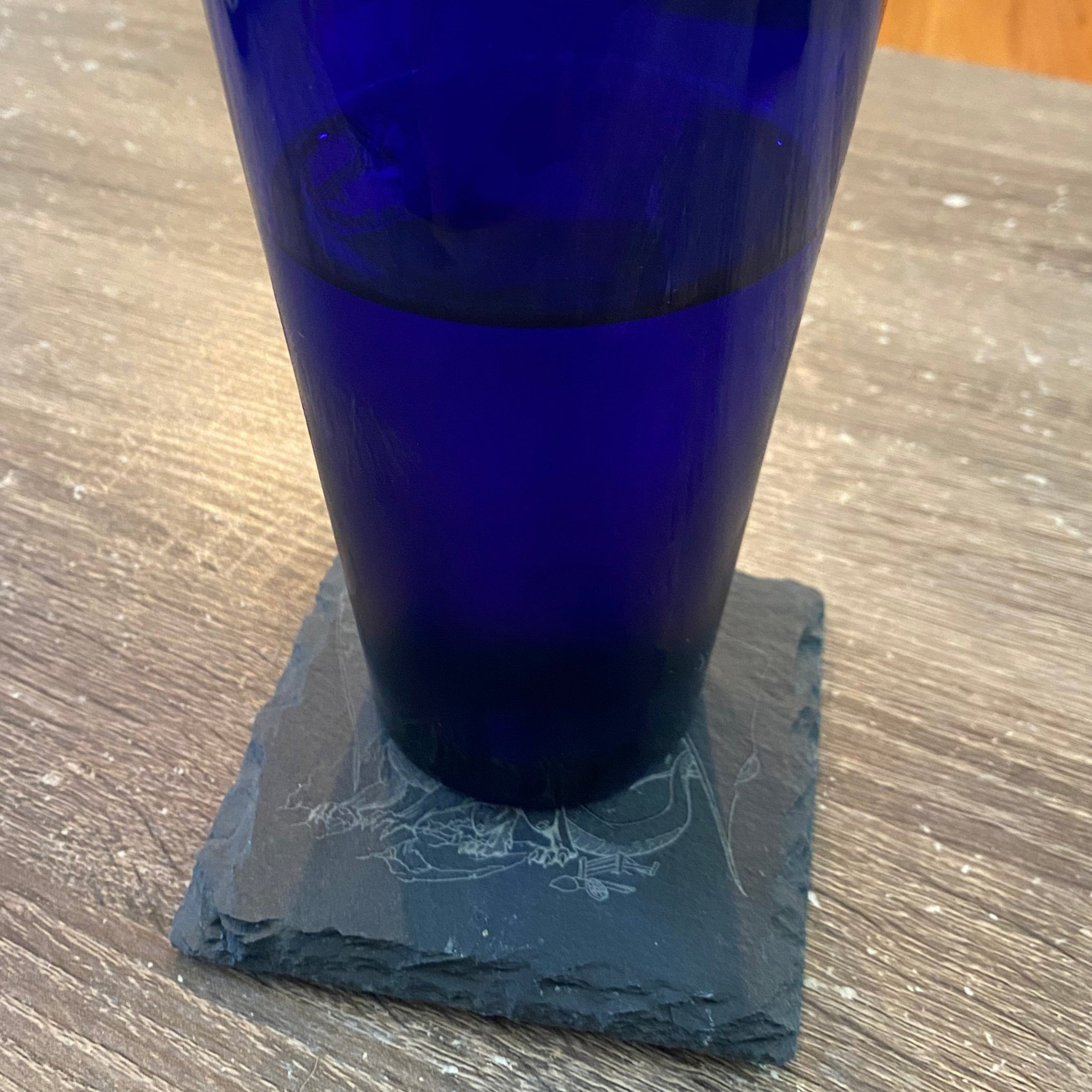 Glass on Coaster