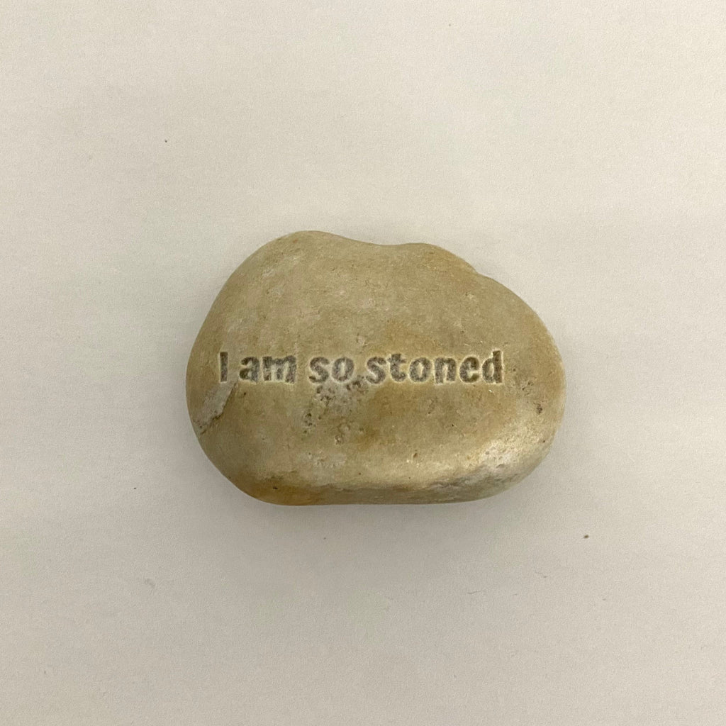 custom engraved rock