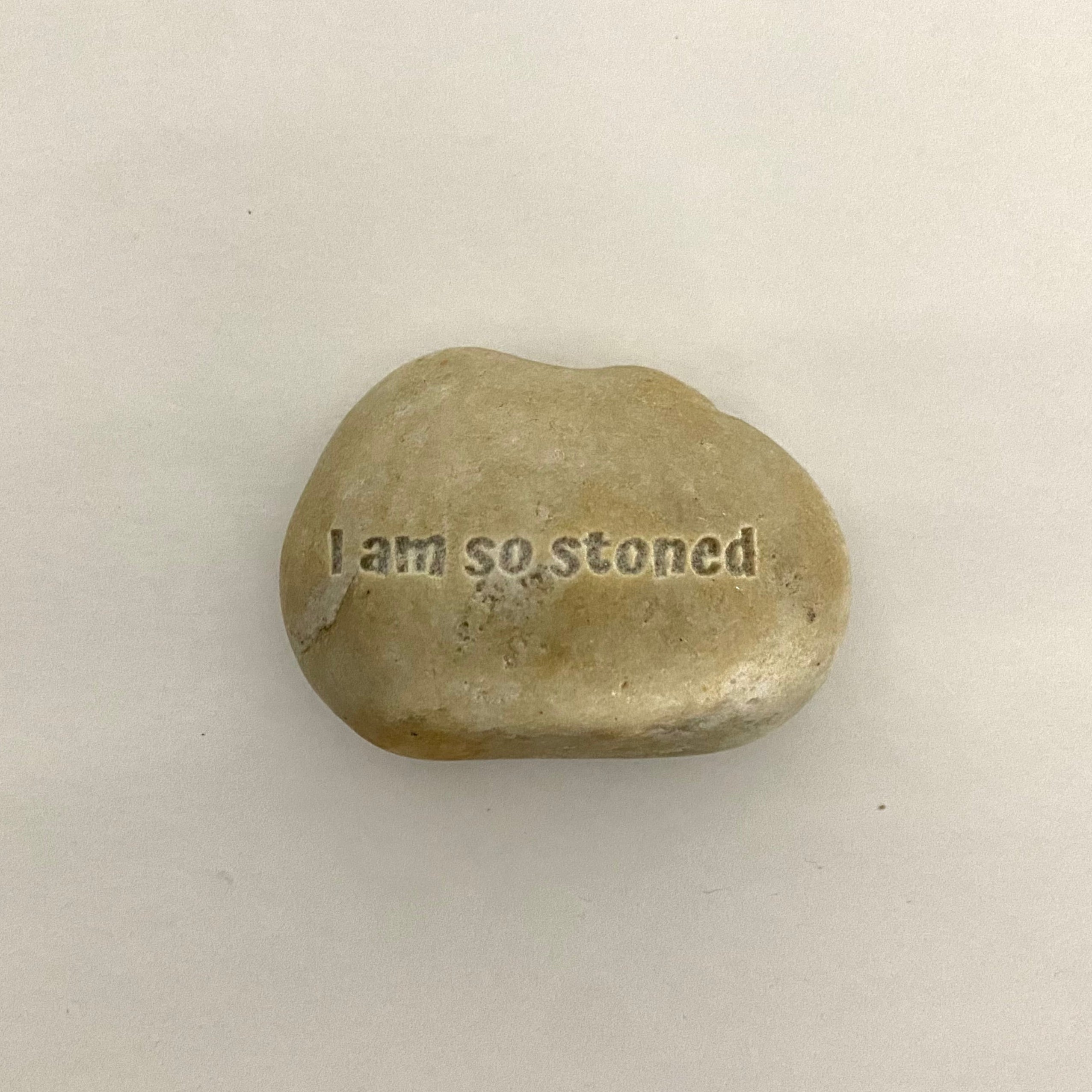 custom engraved rock