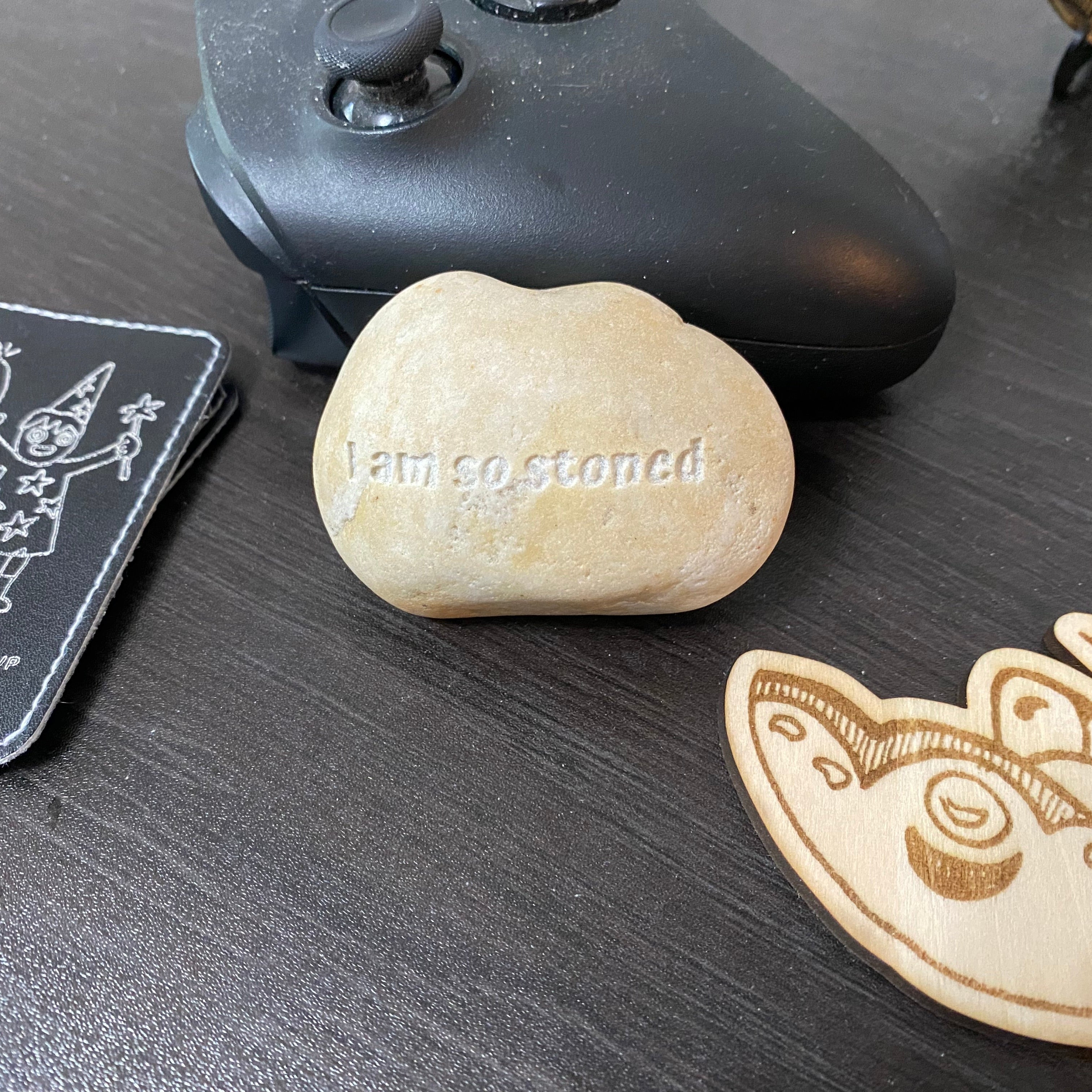 custom engraved rock