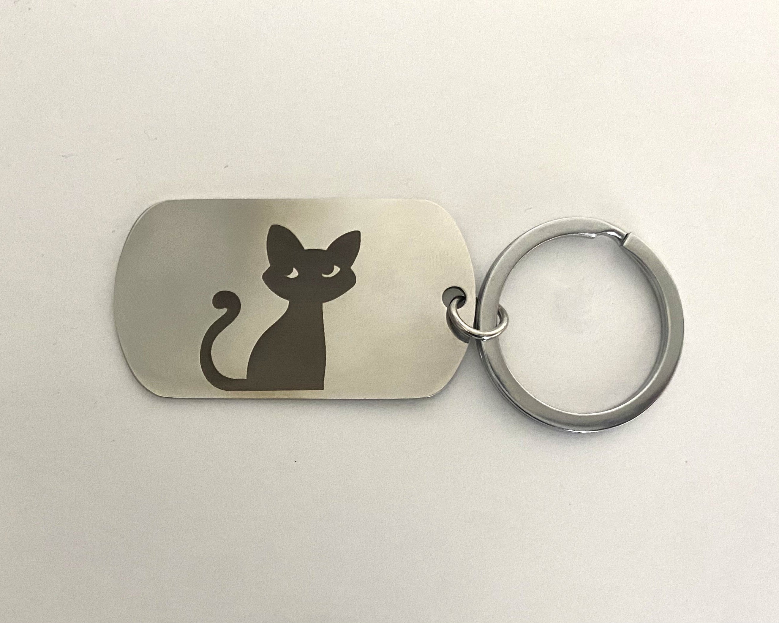 Black cat keychain